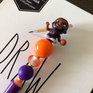 Basketball Player handmade beaded pen